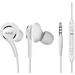 OEM InEar Earbuds Stereo Headphones for Micromax Canvas Fire 6 Q428 Plus Cable - Designed by AKG - with Microphone and Volume Buttons (White)