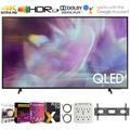 Samsung QN43Q60AA 43 Inch QLED Q60A 4K Smart TV (2021) Bundle with Premiere Movies Streaming 2020 + 37-100 Inch TV Wall Mount + 6-Outlet Surge Adapter + 2x 6FT 4K HDMI 2.0 Cable