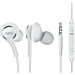 OEM InEar Earbuds Stereo Headphones for Xiaomi Mi 10T Lite 5G Plus Cable - Designed by AKG - with Microphone and Volume Buttons (White)