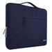 Mosiso for Macbook Air/Pro 13.3 Laptop Sleeve Briefcase Handbag Water Resistant Polyester Carrying Pouch Zipper Notebook Computer Bag Navy Blue