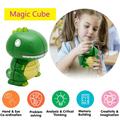 FOCUSSEXY 1-2 Pack Transformation Puzzle Toys Dinosaur Toys For 4 5 6 7 8 Years Old Boys Girls Dinosaur Toy Speed Cube Set Funny Stress Relief Toys Speed Cube Stocking Stuffers for Kids