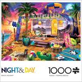 Buffalo Games 1000-Piece Night & Day Beach Holiday Jigsaw Puzzle