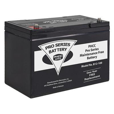 PHCC PRO SERIES B12-100 Sump Pump Battery,12V DC,1...