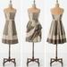 Anthropologie Dresses | Anthropologie Dress Walk With Me Ruffle | Color: Brown/Tan | Size: 6