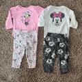 Disney Matching Sets | Disney Minnie Mouse Matching Outfits 6m | Color: Pink/White | Size: 3-6mb