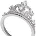 Disney Jewelry | Disney Tiara Ring | Color: Silver/White | Size: 7