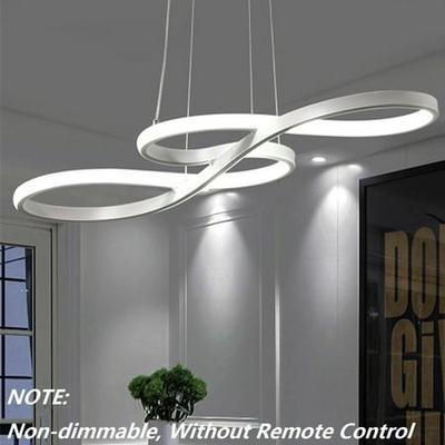 Modern Pendant Lights Chandeliers LED Lamp White Acrylic Parlor Dining Kitchen