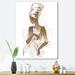 East Urban Home African American Woman Portraits - Graphic Art on Canvas Metal in Brown | 32 H x 16 W x 1 D in | Wayfair