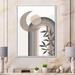 East Urban Home Abstract Sun & Moon in Gray & Blue - Floater Frame Photograph on Canvas in Blue/Gray/Green | 20 H x 12 W x 1 D in | Wayfair