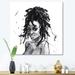 East Urban Home Monochrome Portrait of African American Woman II - Painting on Canvas in White | 36 H x 36 W x 1 D in | Wayfair
