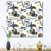 East Urban Home Collage of Eyes & Doodles in Contemporary Style I - Wrapped Canvas Graphic Art Canvas in Black/Blue/Gray | Wayfair