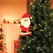 The Holiday Aisle® Mr. Santa Tree Hugger Home Accent Plastic | 7.7 H x 7.2 W x 10.9 D in | Wayfair 3835B637BB8D4A71B47465D961A334FF