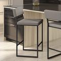 Wade Logan® Abshir Counter & Bar Stool Upholstered/Metal | 36.75 H x 17 W x 20.25 D in | Wayfair BFDE967B489E4B828CABA7BD73F015CD