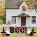 The Holiday Aisle® Chevron Boo Halloween Yard Decorations 12pcs Includes Stakes, A12466D35DB6438F9B149E362C8245AD, Boo Yard Letters | Wayfair