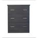 Orren Ellis Jalasha 3 Drawer Vertical Filing Cabinet Wood in Gray | 45 H x 35 W x 24 D in | Wayfair B571A03A3D574D2AB3FCF4E51F941D83