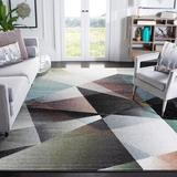 Brown/Gray 0.51 in Indoor Area Rug - Wade Logan® Asumi Wimbled Gray/Brown Area Rug Polypropylene | 0.51 D in | Wayfair