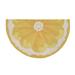 "Liora Manne Frontporch Lemon Slice Indoor/Outdoor Rug Yellow 30""x48"" 1/2 Rd - Trans Ocean FTPH8155609"