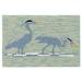 "Liora Manne Frontporch Blue Heron Indoor/Outdoor Rug Lake 30""x48"" - Trans Ocean FTP34450603"
