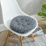 Various Patterns Round Seat Cushion Office Chair Pads Sofa Cushion Bay Window Cushion Tatami Mat for Garden Home Student Dorm Office 15.8 inch Long