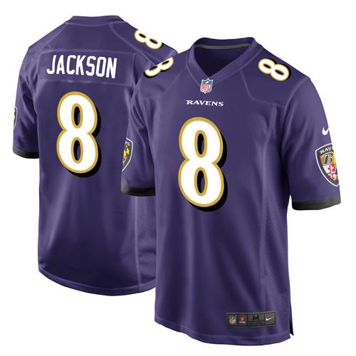 Baltimore Ravens Home Game Jersey - Lamar Jackson - Youth