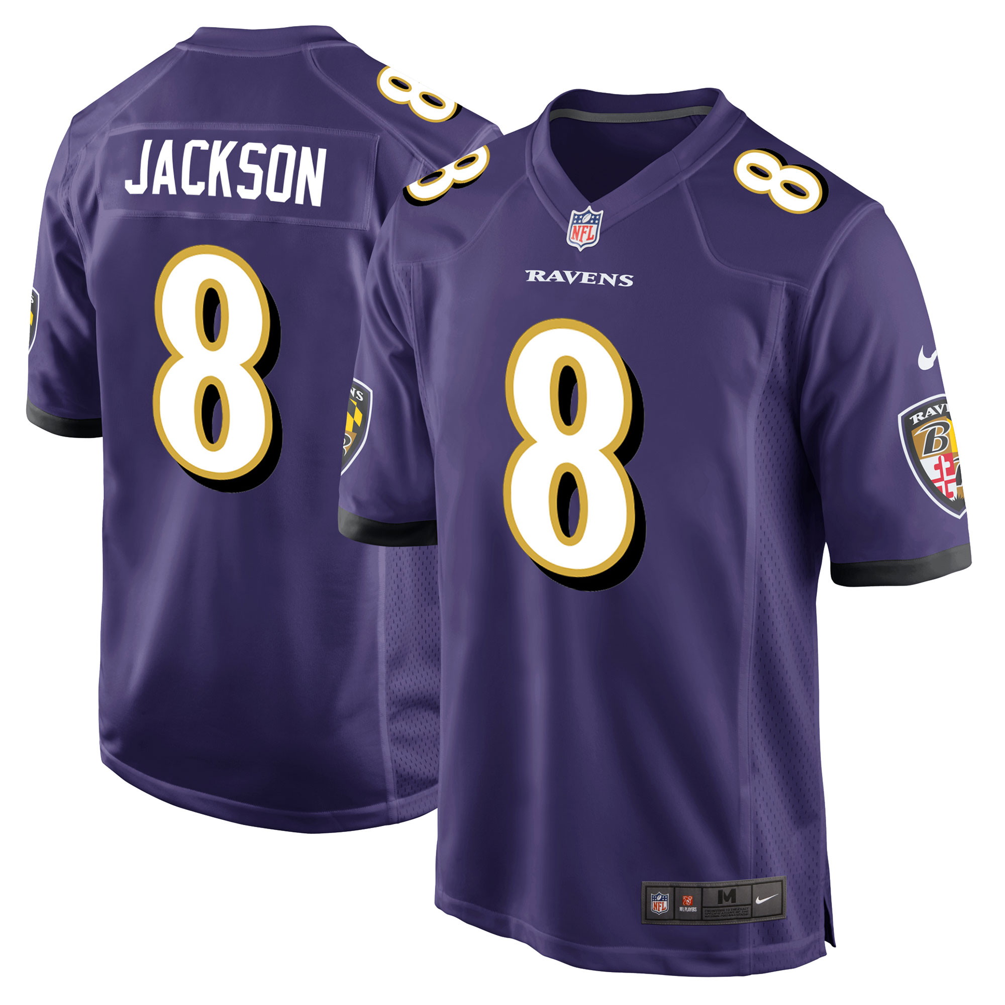 Baltimore Ravens Nike Game Heimtrikot - Lila - Lamar Jackson - Herren Image