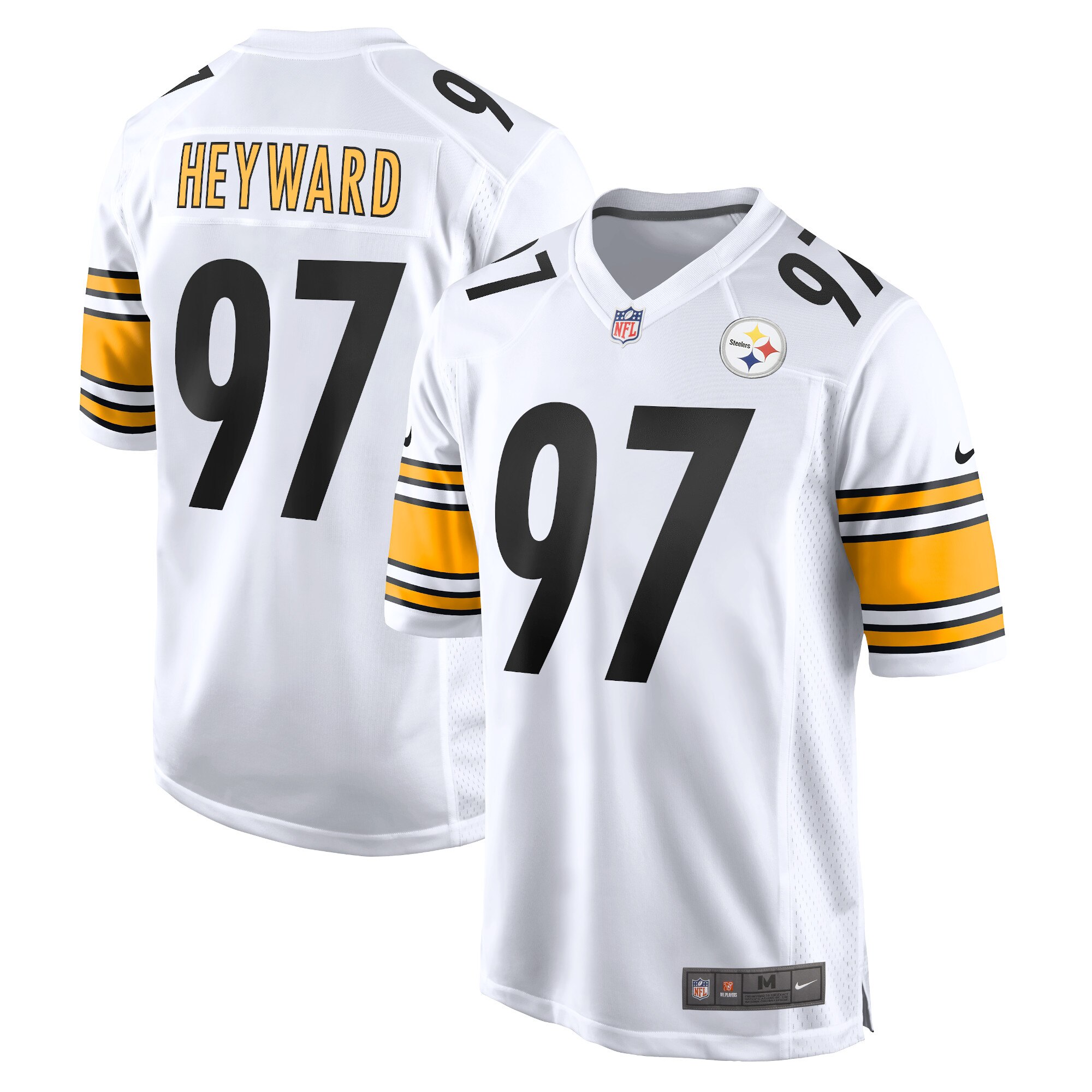 Pittsburgh Steelers Nike Game Auswärtstrikot - Weiß - Cameron Heyward - Herren Image