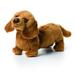 DEMDACO Light Brown Dachshund Children s Plush Beanbag Stuffed Animal Toy