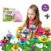 Girls Toys Flower Garden Building Toys For 3 4 5 6 Years Old Girls And Boys Toddlers Kids Gifts For 3+ Years Old Birthday Christmas Building Block Toys For Indoor &Outdoor Education Stem Toys-98Pcs