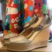 Coach Shoes | Coach Gala T-Strap Wedge | Color: Tan | Size: 10