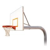 Brute Playground Steel In Ground Fixed Height Basketball System Royal Blue