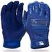 Franklin Sports CFX Pro Series Batting Gloves Chrome Royal Adult XX-Large