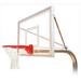 RuffNeck Select Steel-Acrylic In Ground Fixed Height Basketball System Brick Red