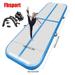 Fbsport Blue 6m*1m*0.2m Inflatable Air Track Tumbling Gymnastic Mat Floor Home Training 20cm Thick