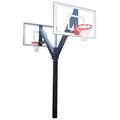 Legend Jr. Select Dual Steel-AcrylicDouble Sided In Ground Fixed Height Basketball System Desert Gold