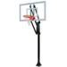 Vector Nitro-BP Steel-Glass In Ground Adjustable Basketball System Brick Red