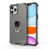 AMZER Ultra Hybrid iPhone 12 Case Honeycomb Designed Dual Layer SlimGrip Case with Stand Holder for iPhone 12 - Grey