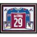 Nathan MacKinnon Colorado Avalanche Deluxe Framed Autographed Burgundy Adidas Authentic Jersey