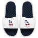 Men's ISlide White/Navy Los Angeles Dodgers Americana Slide Sandals