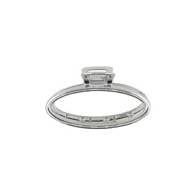 SOHO Oval Small Metall Haarklammer Silber Damen Image