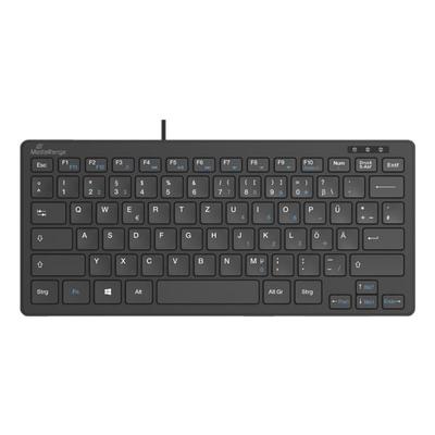 MediaRange Kabelgebundene Kompakt-Tastatur »MROS112« schwarz, 28.6x12.75x2.8 cm Image