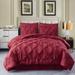 8 Pieces Bed in A Bag Pink Comforter Sets Bed Set
