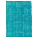 ECARPETGALLERY Hand-knotted Color Transition Light Baby Blue Wool Rug - 6'4 x 9'0