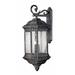 Hinkley Regal 4-Light Outdoor Wall Mount in Black Granite