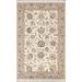 Vegetable Dye Floral Tabriz Oriental Wool Area Rug Hand-knotted Carpet - 4'0" x 6'4"