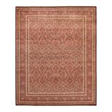 Overton Hand Knotted Wool Vintage Inspired Traditional Mogul Red Area Rug - 8' 3" x 10' 1"