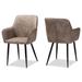 Belen Modern and Contemporary Upholstered 2-Piece Dining Chair Set