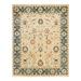 Overton Hand Knotted Wool Vintage Inspired Traditional Mogul Ivory Area Rug - 8' 2" x 10' 3"