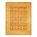 Overton Hand Knotted Wool Vintage Inspired Traditional Mogul Brown Area Rug - 8' 1" x 10' 3"