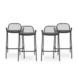 Baltimore Outdoor Modern Barstool (Set of 4) by Christopher Knight Home