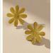 Anthropologie Jewelry | Anthropologie Daisy Post Earring | Color: Gold | Size: Os